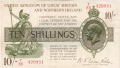 Treasury 10 Shillings, from 1927
